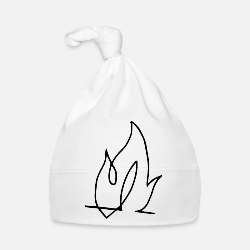 Flamme, Feuer !!! Baby Bio-Mütze