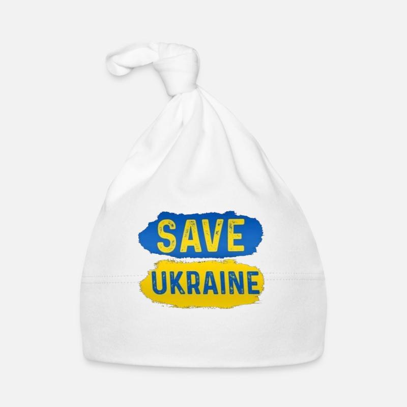 Rettet die Ukraine Baby Bio-Mütze