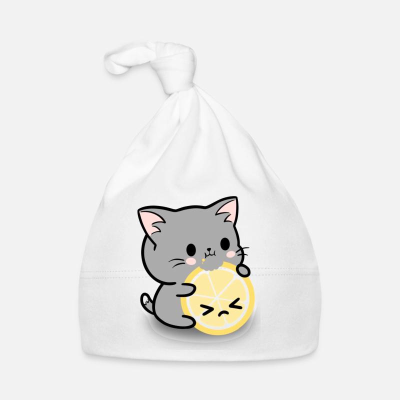 Zitronenkatze Baby Bio-Mütze