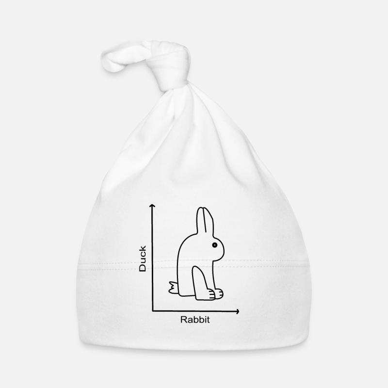 DUCK RABBIT - Rabbit Duck - Graph lesson Organic Baby Cap