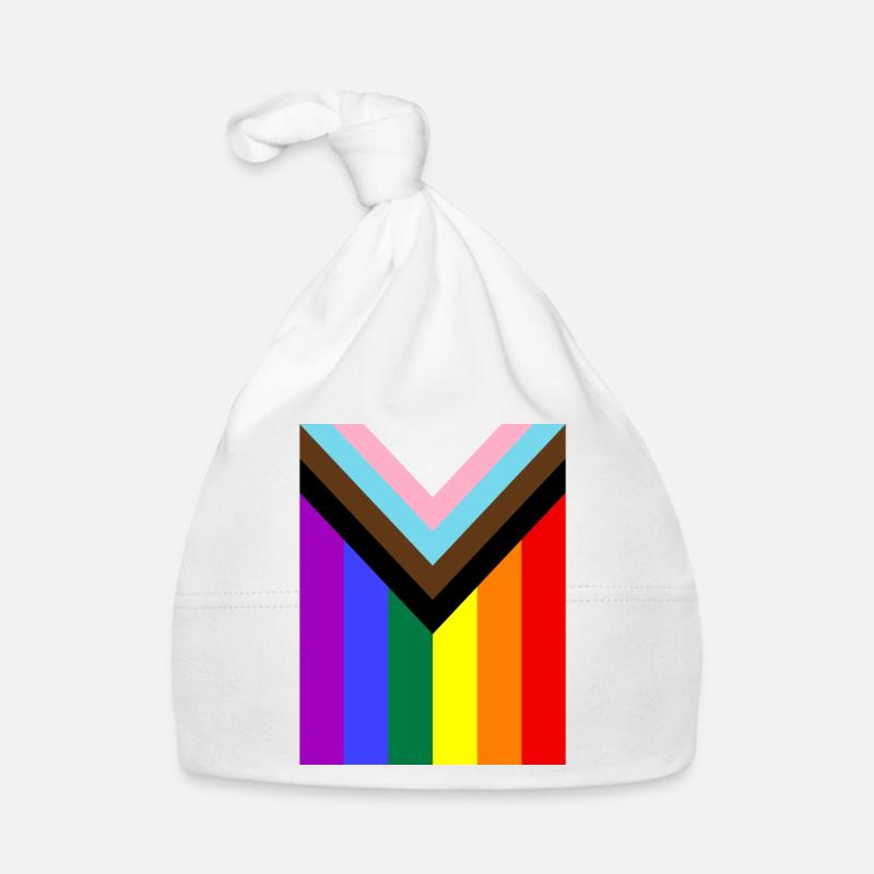 Rainbow Pride Flag Organic Baby Cap