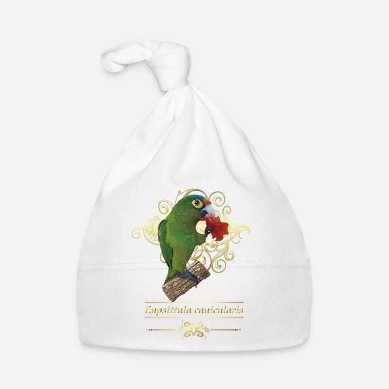 The orange-fronted parakeet Organic Baby Cap