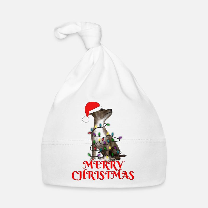 Christmas Gift Dog String Lights Organic Baby Cap