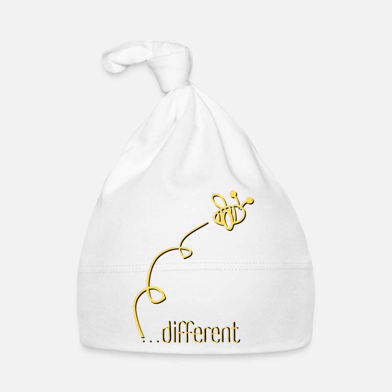 Bee Different - Be different! Statement Design Organic Baby Cap