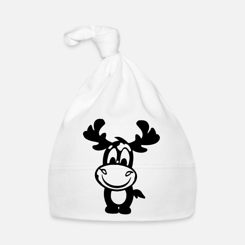 Elch Vektor Geschenkidee Baby Bio-Mütze