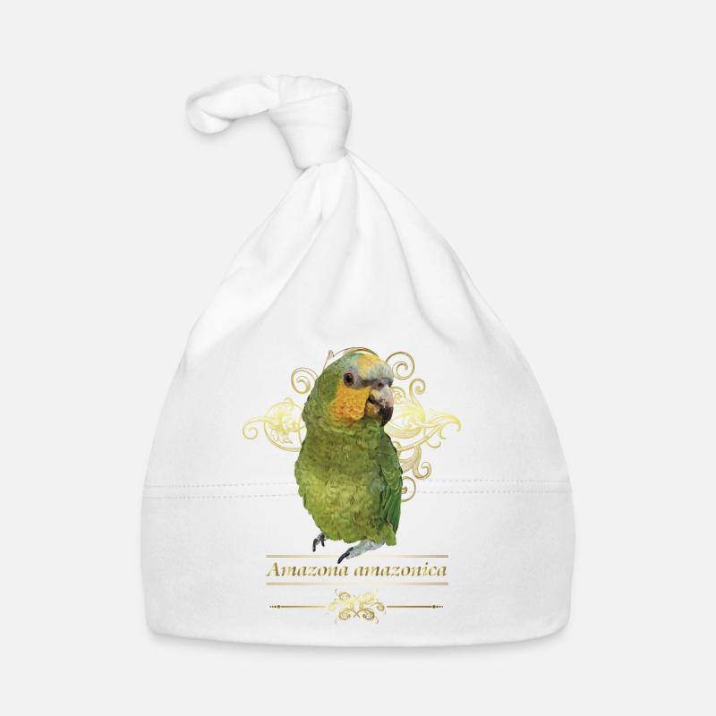 L’Amazone à ailes oranges Bonnet bio Bébé