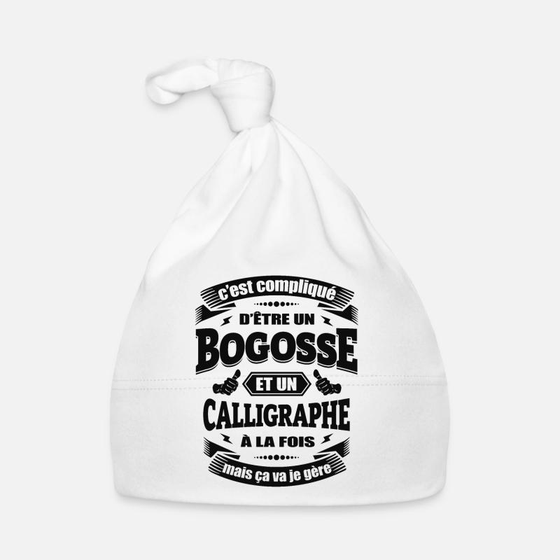 BOGOSSE ET CALLIGRAPHE Bonnet bio Bébé