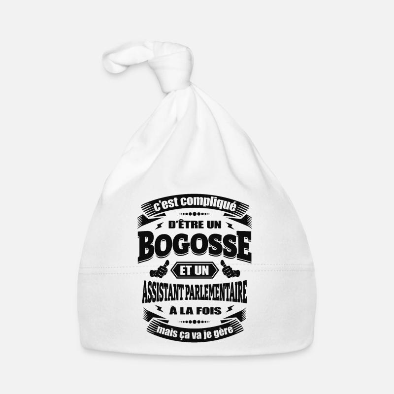 BOGOSSE ET ASSISTANT PARLEMENTAIRE Bonnet bio Bébé