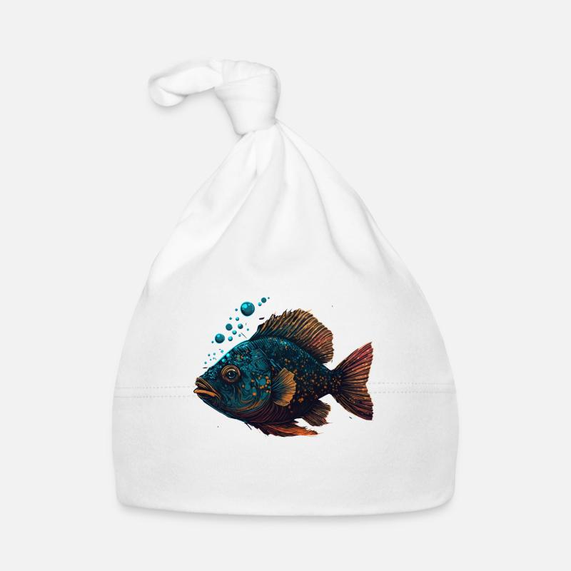 Illustration de poisson cool Bonnet bio Bébé