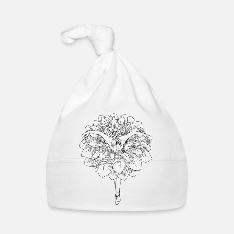 fleur danseuse Bonnet bio Bébé
