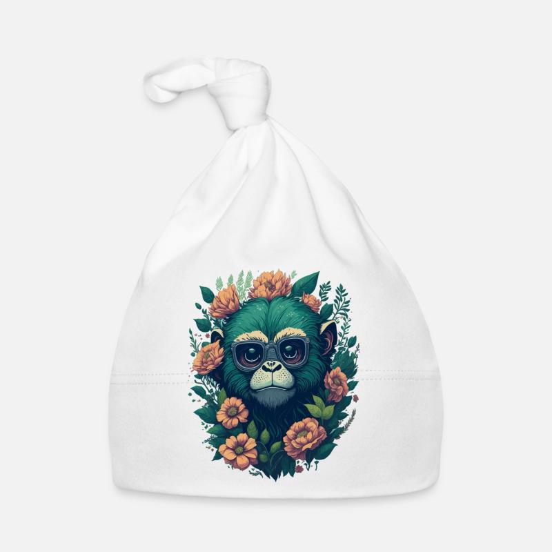 Monkey flower Baby Bio-Mütze