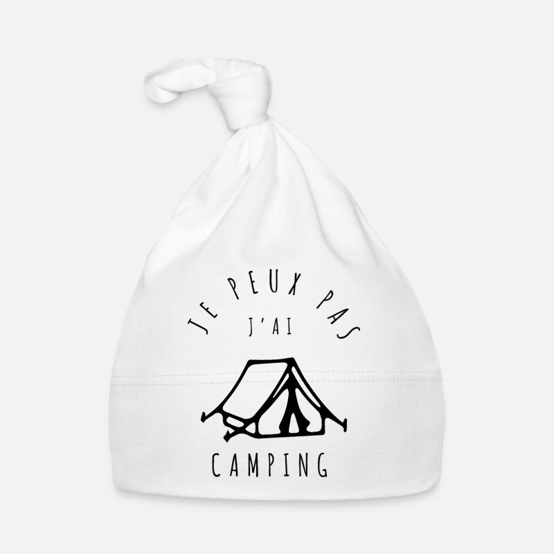 CAMPIng Je peux pas, j'ai camping Bonnet bio Bébé