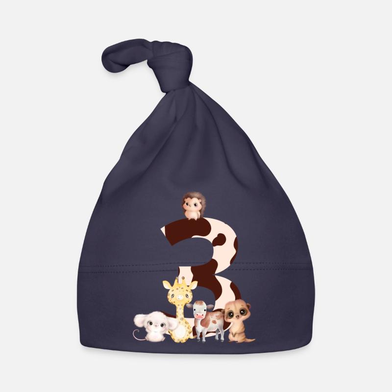 3rd anniversary - third anniversary animals Organic Baby Cap