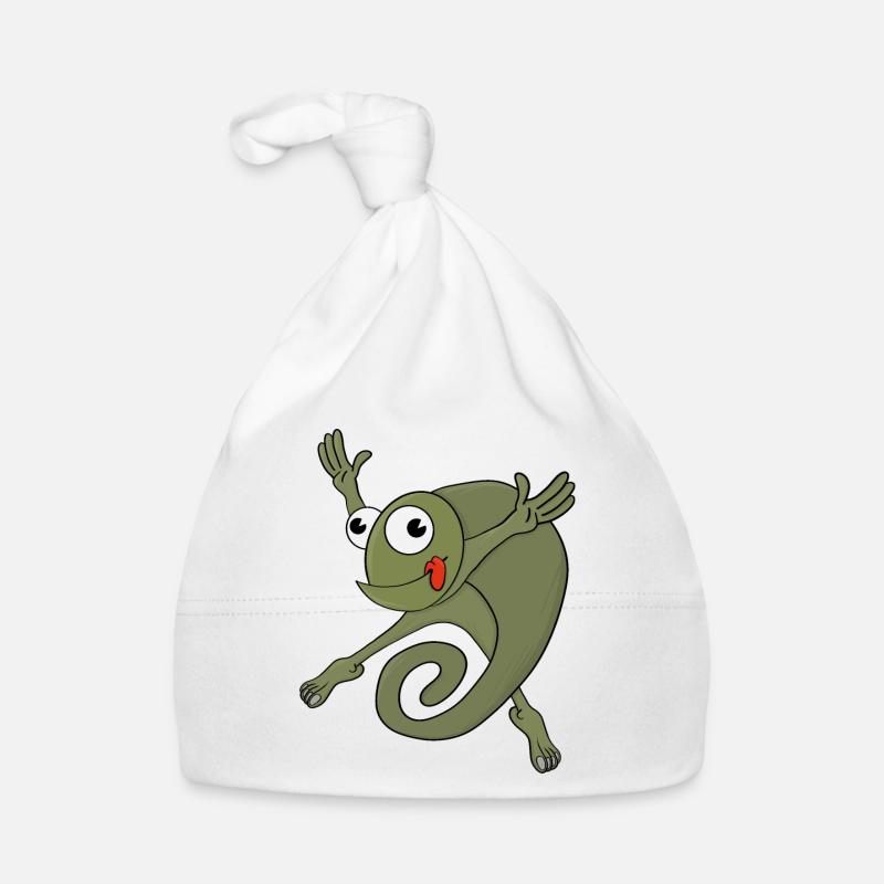 Awesome Chameleon Organic Baby Cap