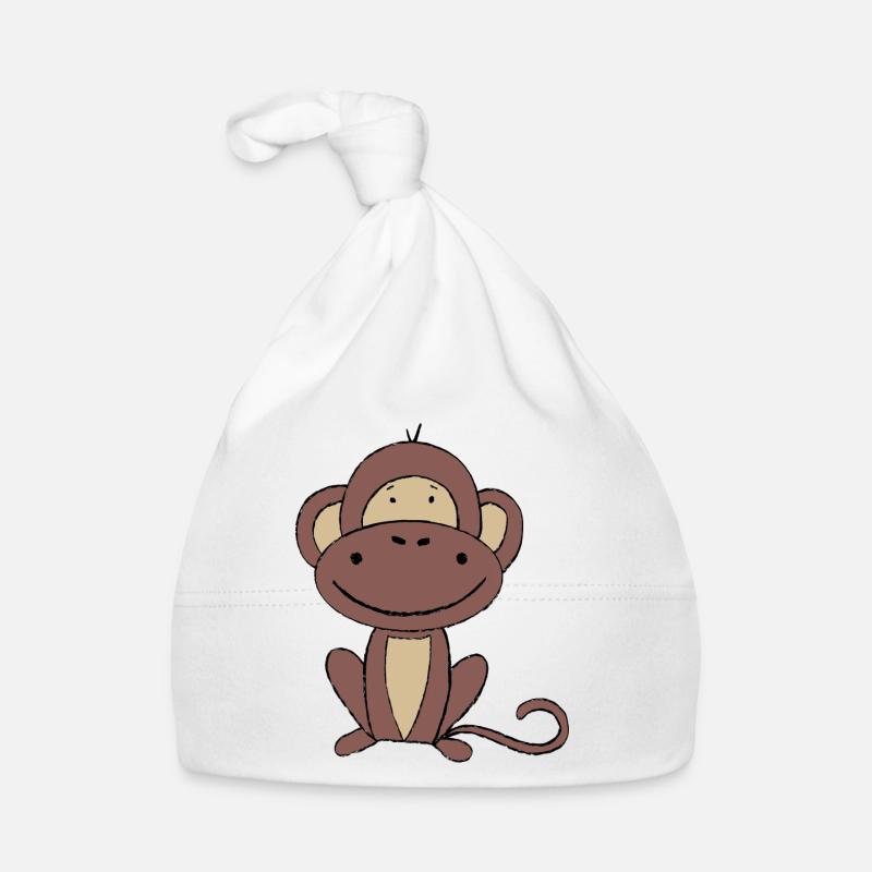 Affe Baby Bio-Mütze