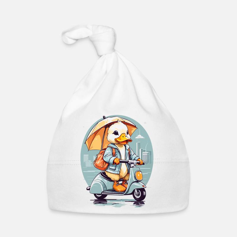 Duck with Roller Organic Baby Cap