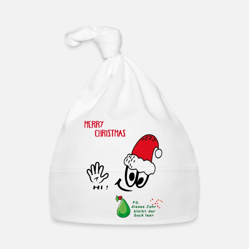 Weihnachtsmann, Merry Christmas, Comic Baby Bio-Mütze