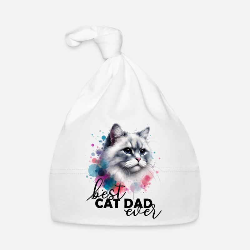 Best Cat Dad Cat Organic Baby Cap