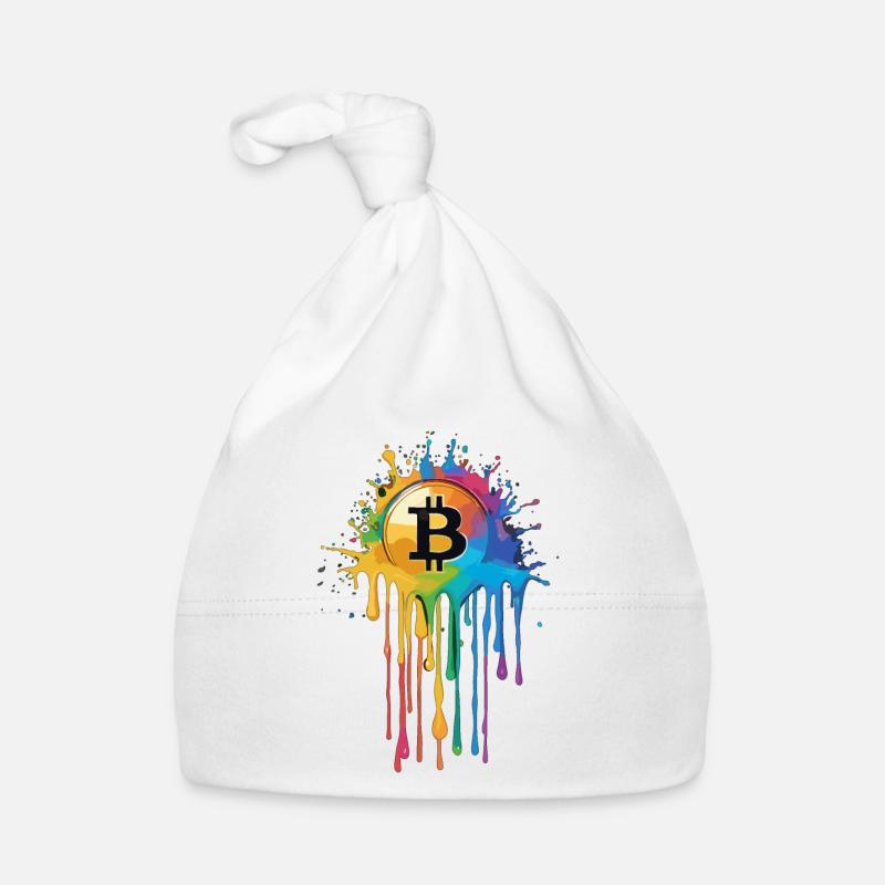 Colorful Bitcoin Baby Bio-Mütze