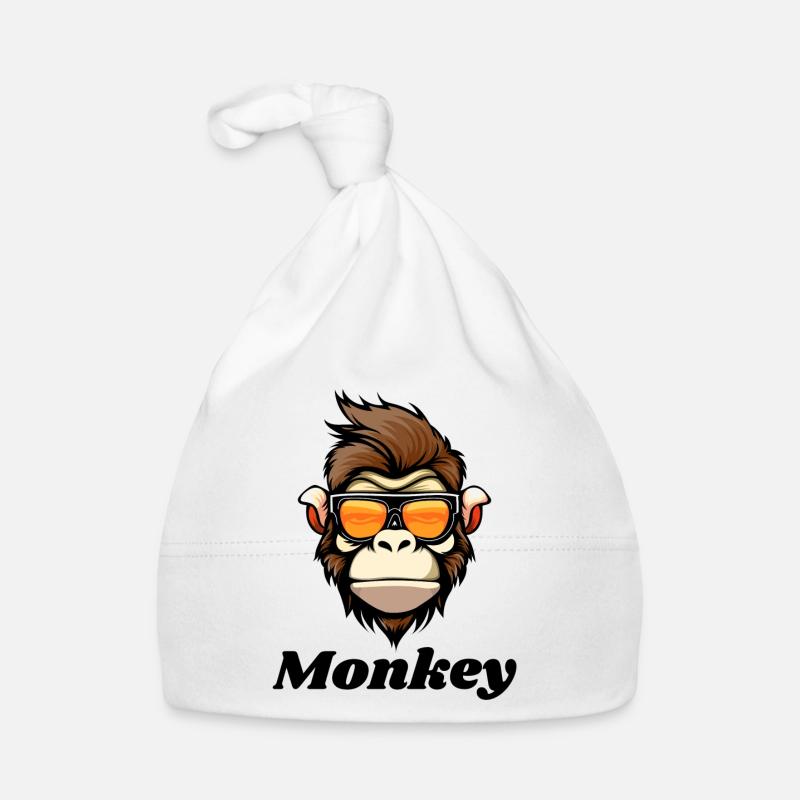 monkey, monkey, primate Organic Baby Cap