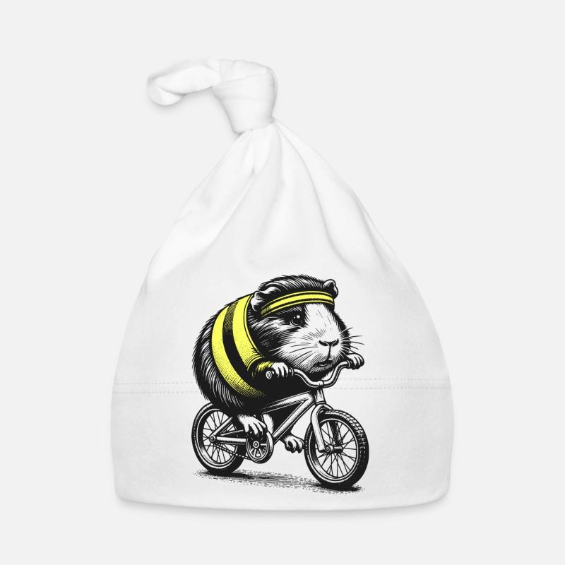 Cycling guinea pig Organic Baby Cap