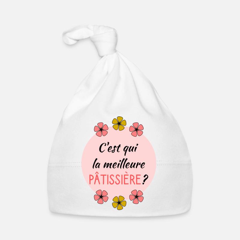 PATISSIERE - Bonnet bio Bébé - blanc