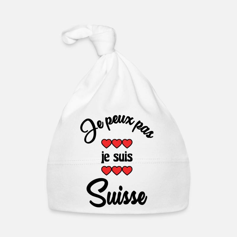 ICH KANN NICHT. SCHWEIZ Baby Bio-Mütze