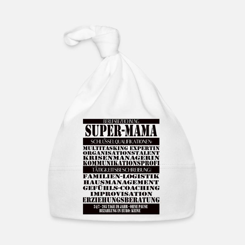 Super Mama – Multitasking without a break Organic Baby Cap