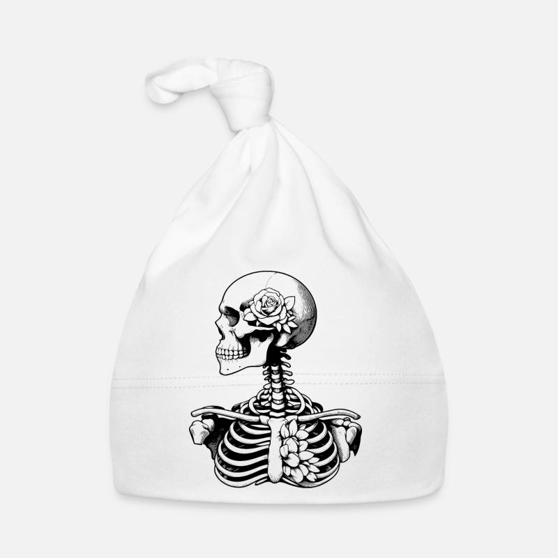 Squelette Fleurs Bonnet bio Bébé