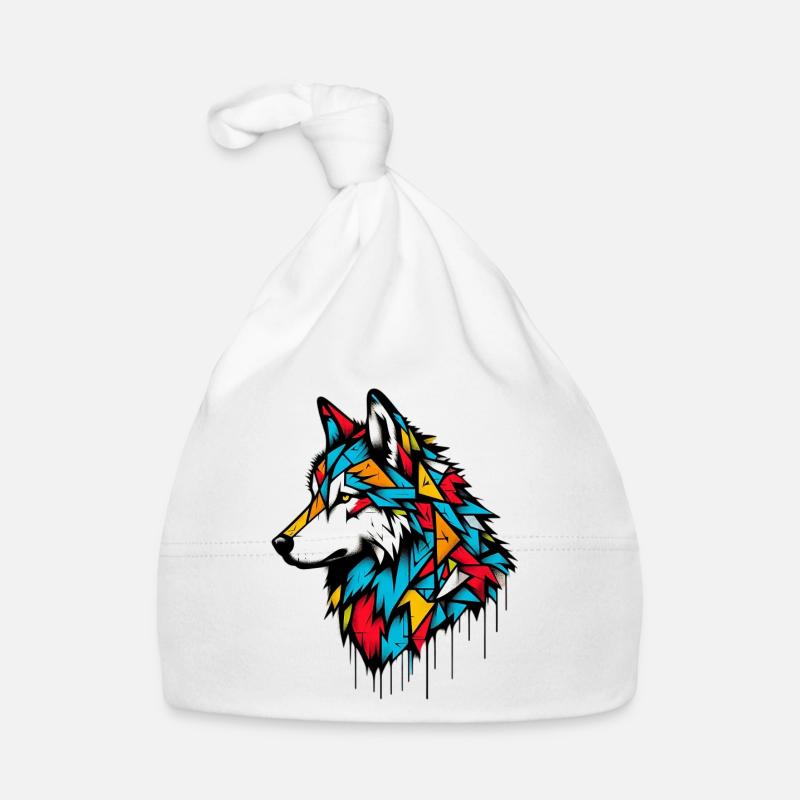 Wolf Organic Baby Cap