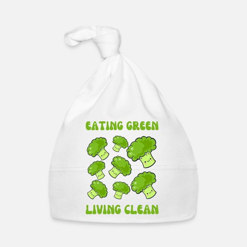 Végétarien, manger vert, vivre propre Bonnet bio Bébé