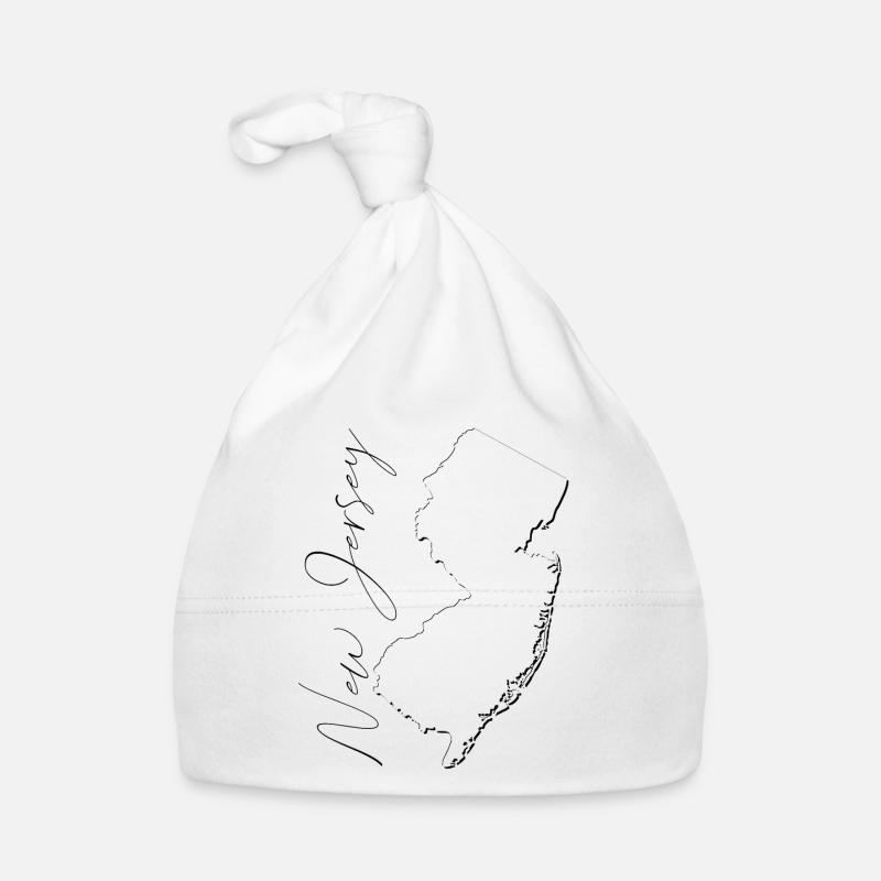 New Jersey (United States) | Map | Shadow Script Organic Baby Cap