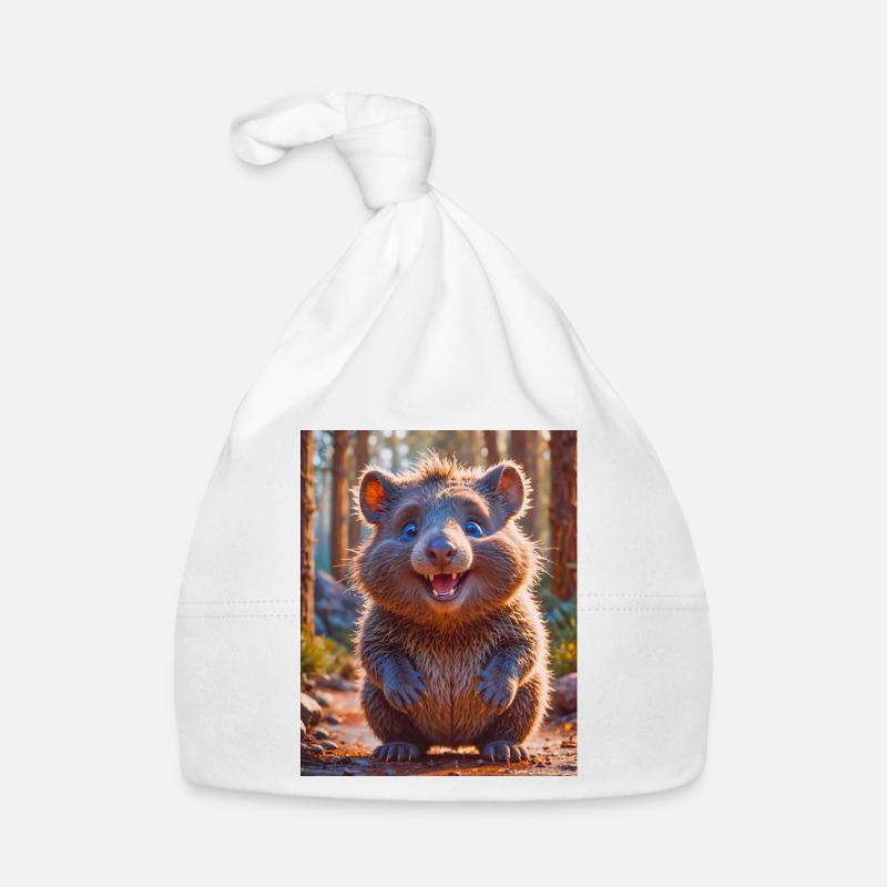 super süßes australisches Tier Down Under Wombat Baby Bio-Mütze