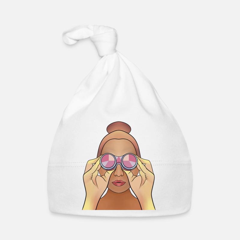 Jumelles - Bonnet bio Bébé - blanc