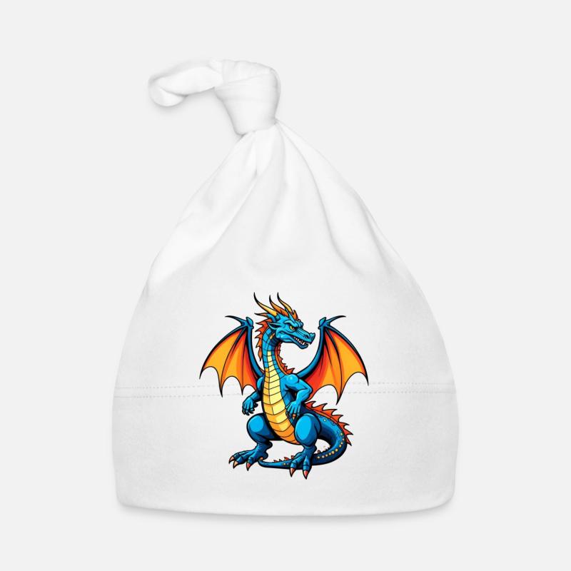 Blauer Dragon Baby Bio-Mütze