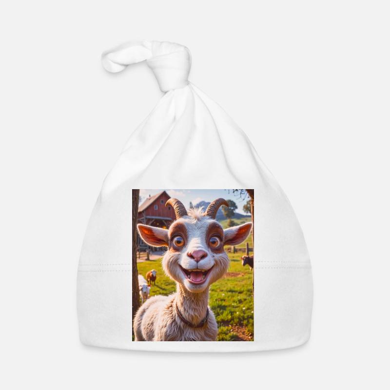 Animaux super mignons dans une ferme – chèvre Bonnet bio Bébé