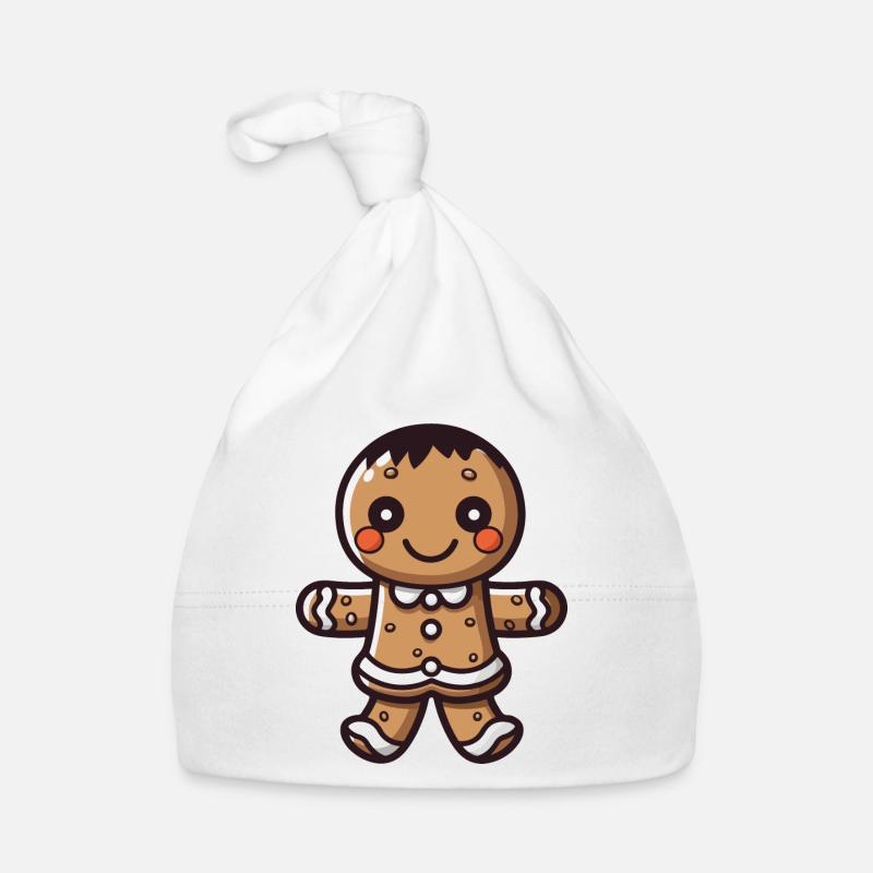 Gingerbread Boy Organic Baby Cap