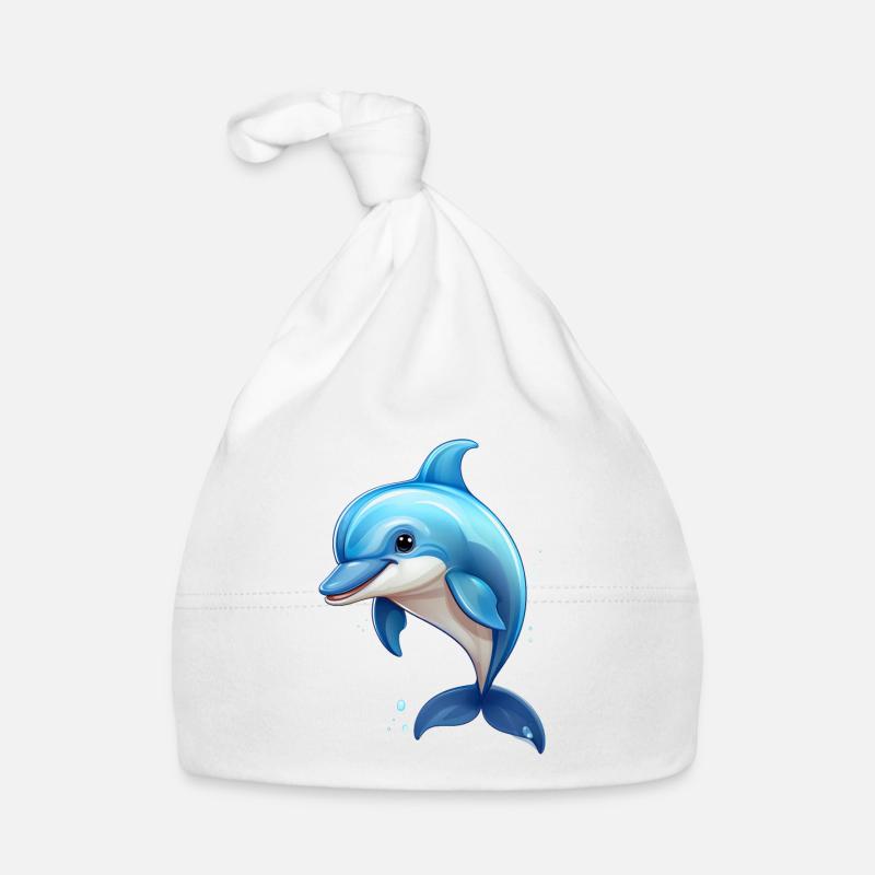 Dolphin Organic Baby Cap
