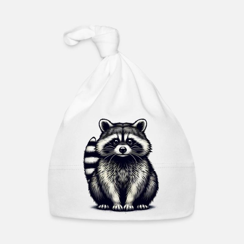 Waschbär Baby Bio-Mütze