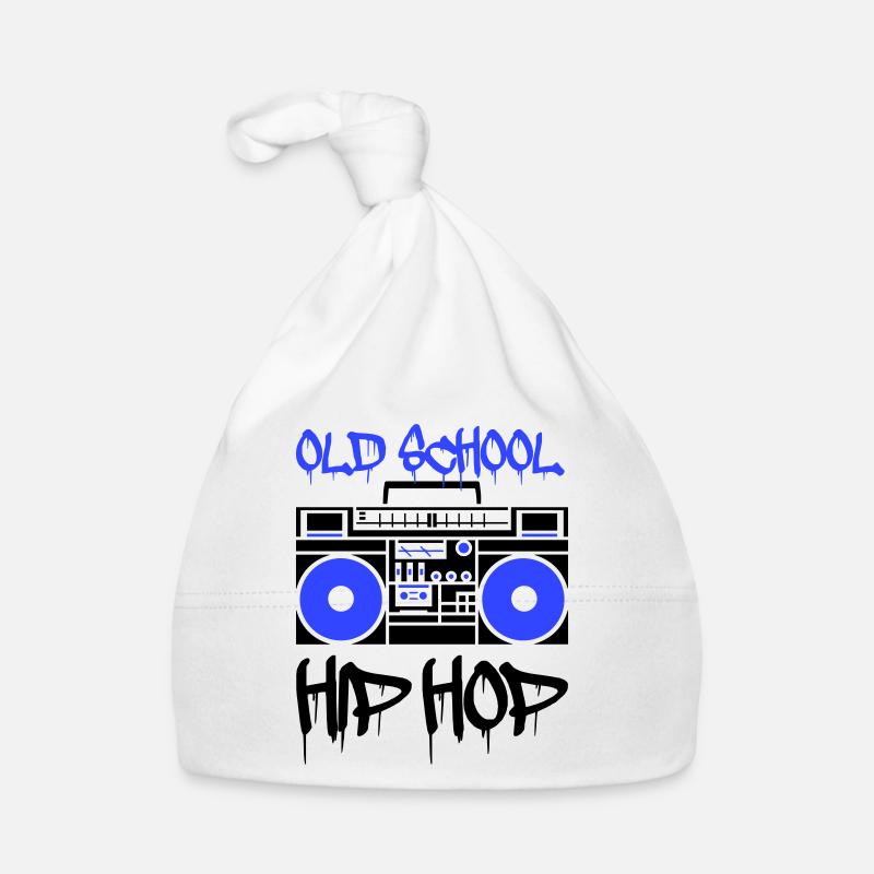 Ghetto blaster old school - Bonnet bio Bébé - blanc
