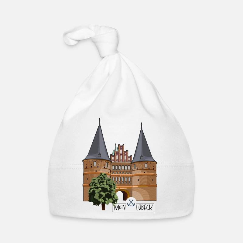 Porte Holsten Lübeck // Illustration Bonnet bio Bébé