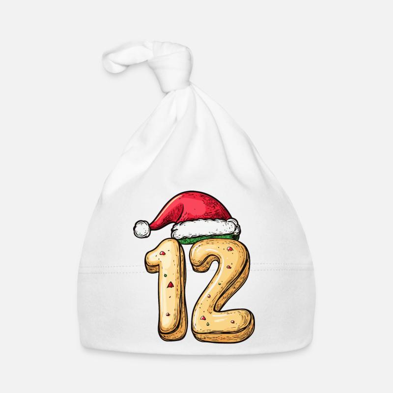 Biscuit de Noël à 12 chiffres Bonnet bio Bébé