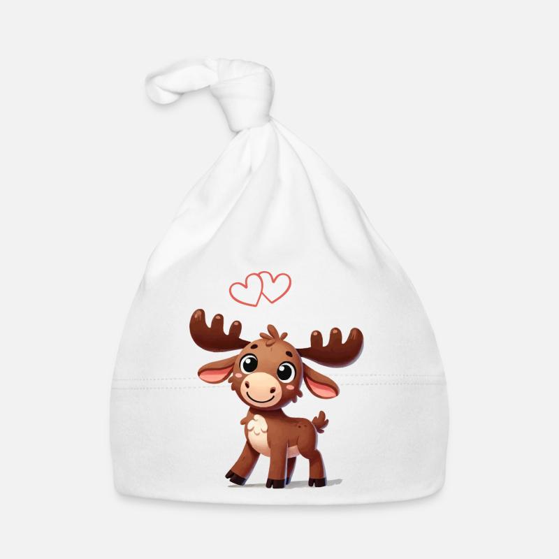 Amour comique de l’orignal Bonnet bio Bébé