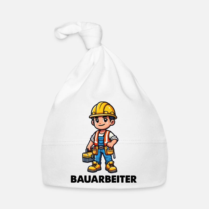 Bauarbeiter Baby Bio-Mütze