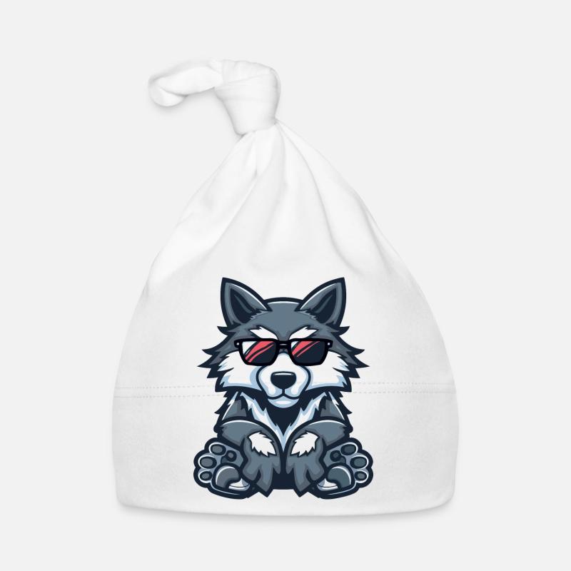 Loup Bande Dessinée Cool Bonnet bio Bébé