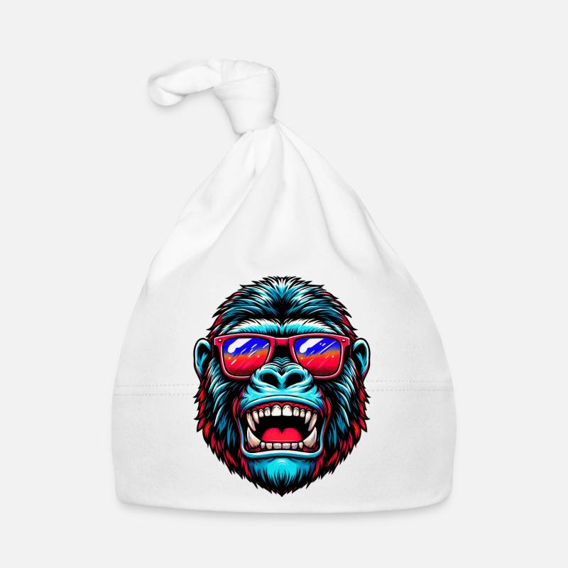 Gorilles avec lunettes de soleil Bonnet bio Bébé