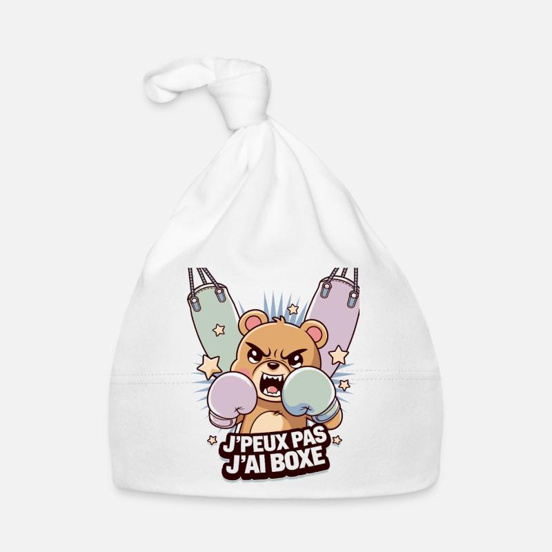 J' peux pas j'ai boxe Bonnet bio Bébé