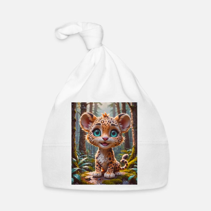 super süße afrikanische Tiere – Leopard Baby Bio-Mütze