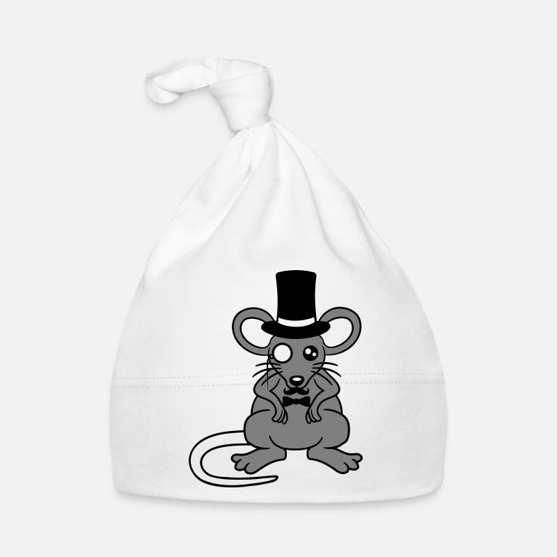 Mr. Mouse Top Hat Monocle Glasses Rich Mr. Organic Baby Cap