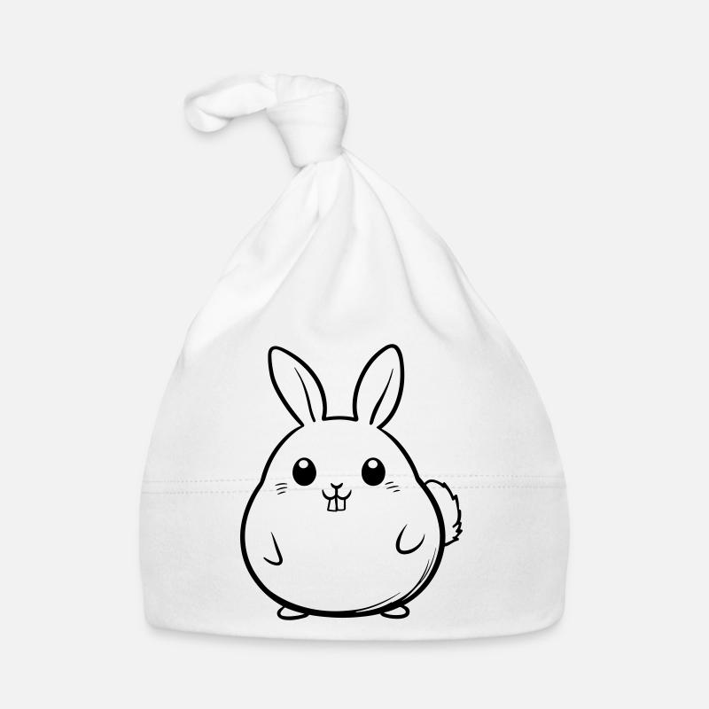 Drôle de lapin de Pâques Bonnet bio Bébé